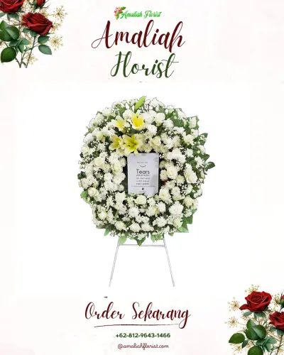 Krans Bunga Duka Cita di Sobangan